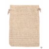 Torba prezentowa - Jutowy woreczek jasnobeżowy 10x14 cm - 03