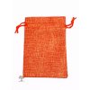 Torba prezentowa - Jutowy woreczek pomarańczowy 10x14 cm - 09