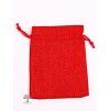 Gift bag - Jute bag red 10x14 cm - 11