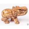 Slon Jaspis obrázkový 50 x 35 mm z přírodního kamene #ZB19