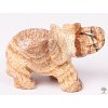 Slon Jaspis obrázkový 50 x 35 mm z přírodního kamene #ZB19