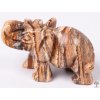 Slon Jaspis obrázkový 50 x 35 mm z přírodního kamene #ZB19