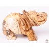 Slon Jaspis obrázkový 50 x 35 mm z přírodního kamene #ZB19