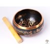 Tibetanska miska - śpiewająca miska 14 cm - 1030 g z pałeczką #101