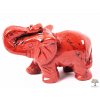 Slon Jaspis červený 50 x 35 mm - Slon z přírodního kamene #05