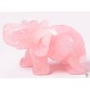 Słoń z różowego kamienia 50 x 35 mm - Słoń z naturalnego kamienia #11