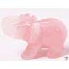 Słoń z różowego kamienia 50 x 35 mm - Słoń z naturalnego kamienia #11