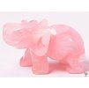 Słoń z różowego kamienia 50 x 35 mm - Słoń z naturalnego kamienia #11