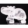 Slon Křišťál 50 x 35 mm - Slon z přírodního kamene #14