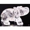 Slon Křišťál 50 x 35 mm - Slon z přírodního kamene #14