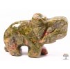 Słoń Unakit 30 x 20 mm - Słoń z naturalnego kamienia #22
