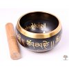 Tibetská miska - zpívající mísa 14 cm - 640 g s paličkou #117