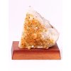 Citrín drúza na dřevěném podstavci - Top kvalita - 0.230 Kg #143