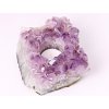 Ametyst drúza świecznik - 1,110 kg - świecznik na świeczkę naturalny #73