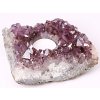 Ametyst drúza svícen - 0.980kg - svícen na svíčku přírodní #74