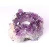 Świecznik z ametystu drúza - 1,420 kg - świecznik na świeczkę naturalny #99