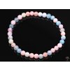 Bransoletka Morganit - kulki 5 mm #181 - różowy szmaragd beryl - z naturalnych kamieni