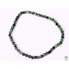 Náramek Rubín - Zoisit - 4 mm - fazetovaný #183 - z přírodních kamenů