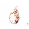 Jasper breccia stone pendant, light, size M - #02