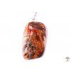 Jasper breccia stone pendant, light, size M - #02