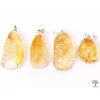 Citrine stone pendant, size M - #14