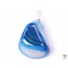 Přívěsek z kamene Achát modrý vel. M - #15