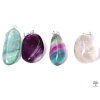 Rainbow fluorite stone pendant, size M - #20