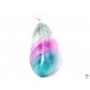 Rainbow fluorite stone pendant, size M - #20