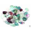 Rainbow fluorite stone pendant, size M - #20