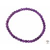 Náramek Ametyst - 4 mm kuličky #102