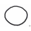 Náramek Turmalín černý - 4 mm #110 - z přírodních kamenů