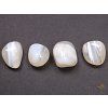 Tumbled stone Agate white XL sizes 25 - 40 mm - India #03