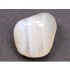Tromlovaný kámen Achát bílý XL velikost 25 - 40 mm - Indie #03