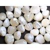 Tumbled stone Agate white XL sizes 25 - 40 mm - India #03