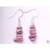 Thulite earrings #26