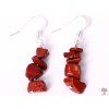 Red jasper earrings #31