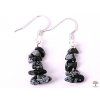 Flake Obsidian Earrings #44
