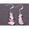 Earrings from Rose quartz #57