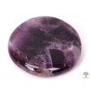 Amethyst Chevron palm stone 40 - 45 mm - flat #27