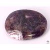 Amethyst Chevron palm stone 45 - 50 mm - flat #28