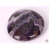 Amethyst Chevron palm stone 45 - 50 mm - flat #28
