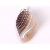 Stone pendant Grey Botswana agate size M - #22