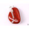Red jasper stone pendant, size M - #24