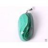 Malachite stone pendant, size M - #27