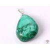 Malachite stone pendant, size M - #27