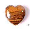 Srdce Tygří kůže 40x40 mm - tygří oko srdce  #13