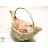Solná lampa elektrická proutěný koš Loďka 3.60 Kg #40