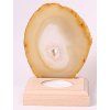 Agate candle holder plate 10 cm - Top quality #97