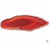 Red agate slice, size 6–9 cm, top quality #NV128