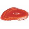 Red agate slice, size 6–9 cm, top quality #NV128